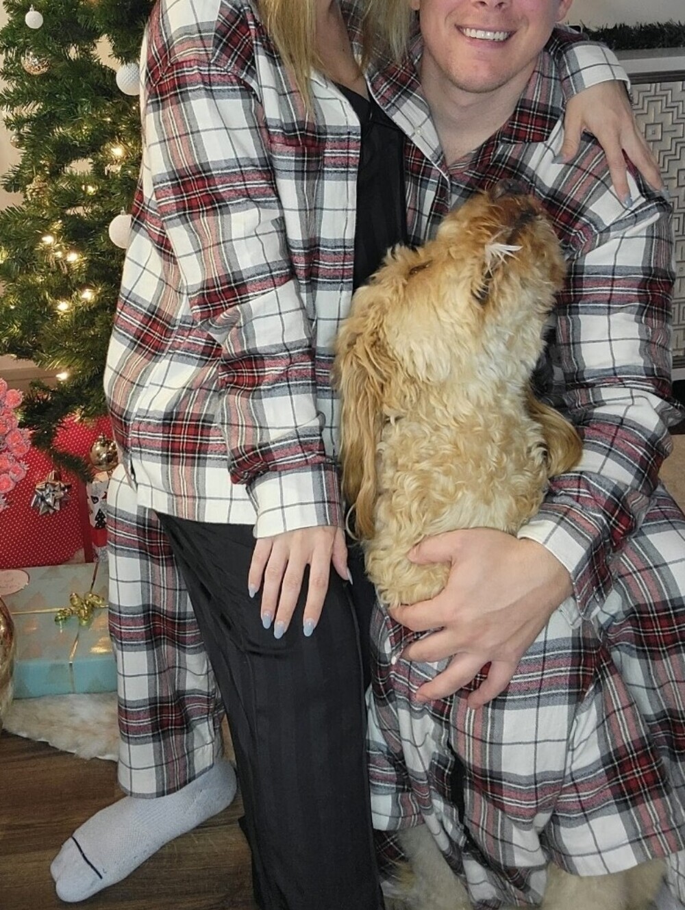 Abercrombie & Fitch Red Plaid Flannel Pajama Sleep Shirt Top Medium - Picture 5 of 10